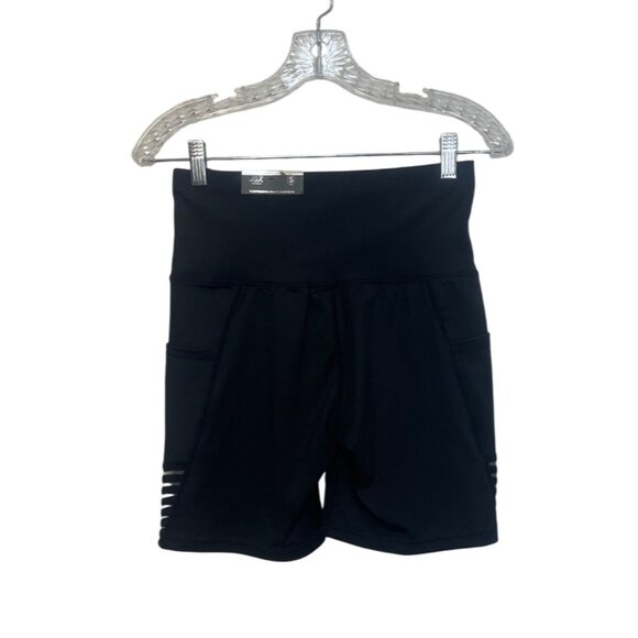JGX Performance High Rise Activewear Shorts Womens Small Black New Tummy Control - Picture 2 of 8
